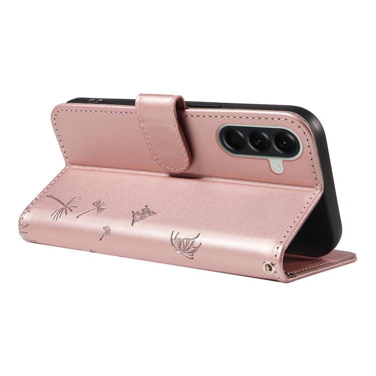 For Samsung Galaxy A57 5G Dandelion Embossed Pattern Flip Leather Phone Case
