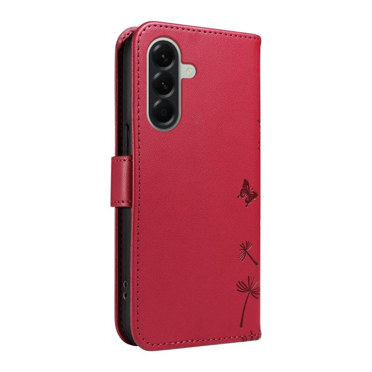 For Samsung Galaxy A57 5G Dandelion Embossed Pattern Flip Leather Phone Case