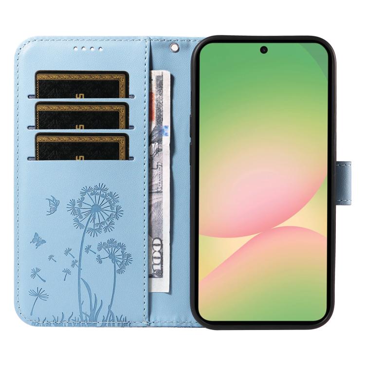 For Samsung Galaxy A57 5G Dandelion Embossed Pattern Flip Leather Phone Case
