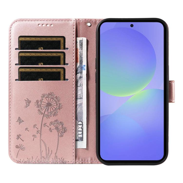 For Galaxy A27 5G Dandelion Embossed Pattern Flip Leather Phone Case