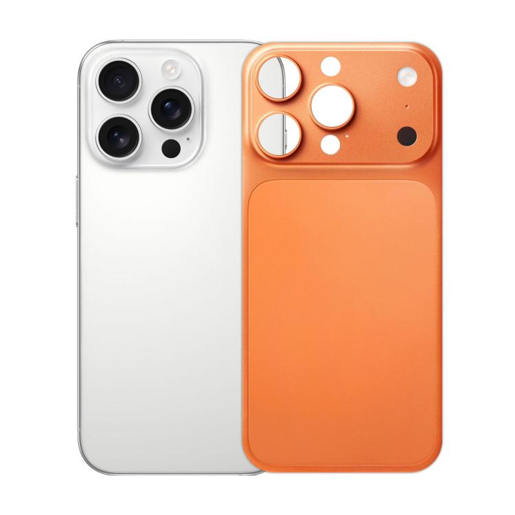 For iPhone 15 Pro Max Ultra-Thin Transforms into 17 Series Matte Aluminum Alloy Back Cover