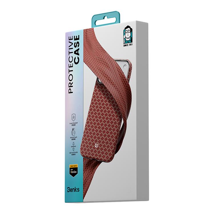 For iPhone 17 Pro Benks Y3 Kevlar Diamond Pattern Shockproof Magnetic Phone Case