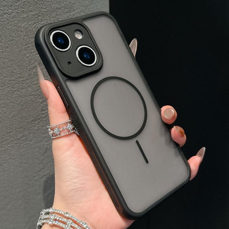For iPhone 13 Cooling Skin Feel Magnetic Phone Case