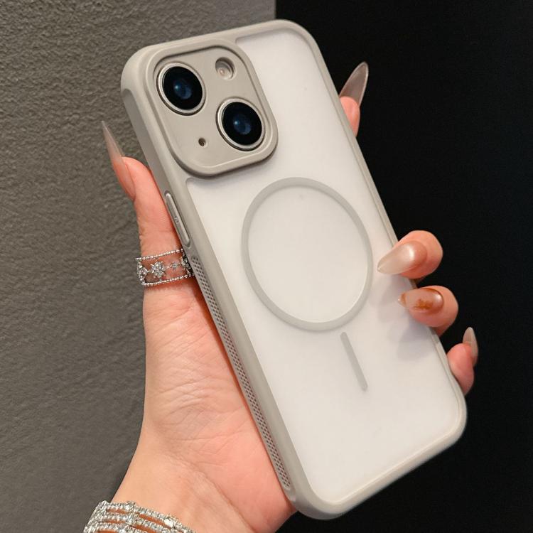 For iPhone 14 Cooling Skin Feel Magnetic Phone Case