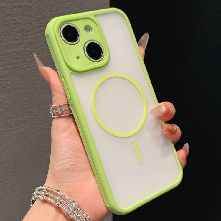For iPhone 14 Plus Cooling Skin Feel Magnetic Phone Case