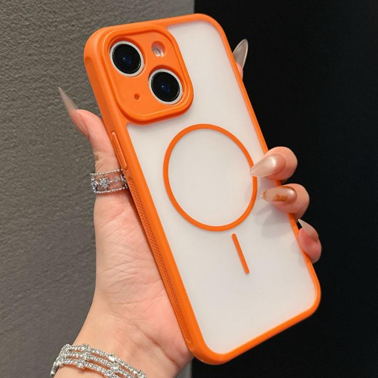 For iPhone 15 Plus Cooling Skin Feel Magnetic Phone Case