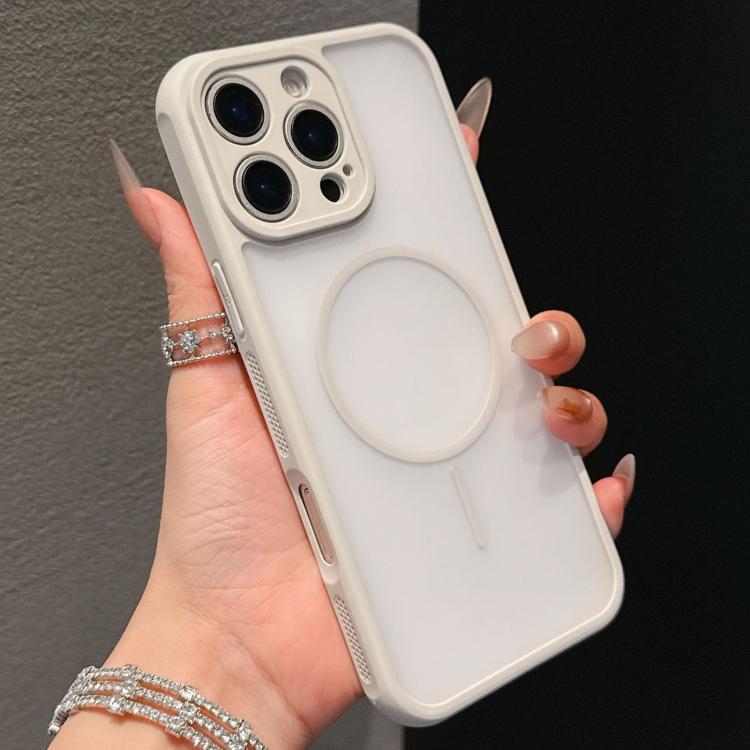 For iPhone 16 Pro Cooling Skin Feel Magnetic Phone Case