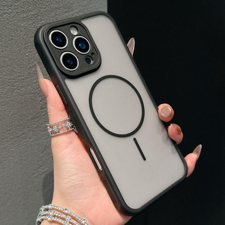 For iPhone 16 Pro Cooling Skin Feel Magnetic Phone Case