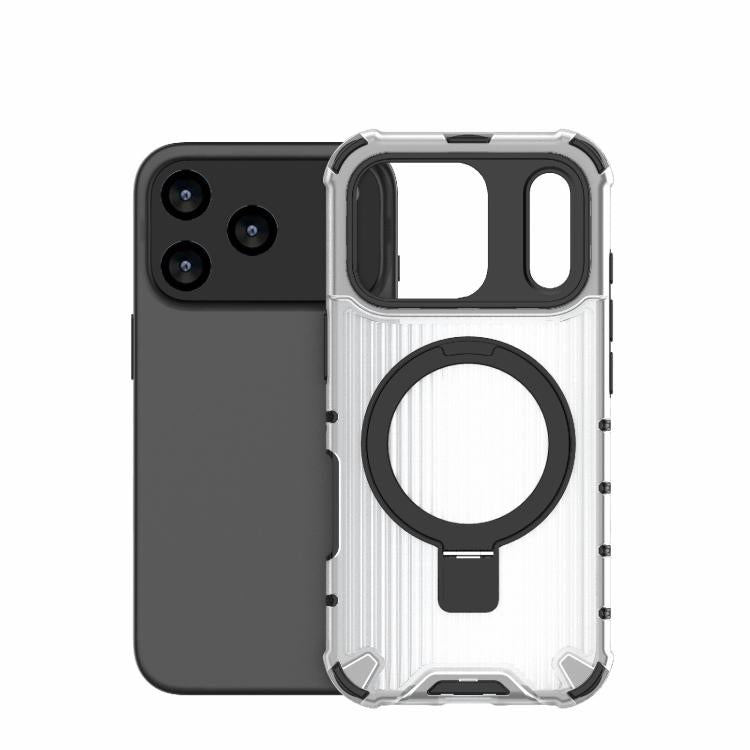 For iPhone 17 Pro Grating Holder Shockproof Phone Case