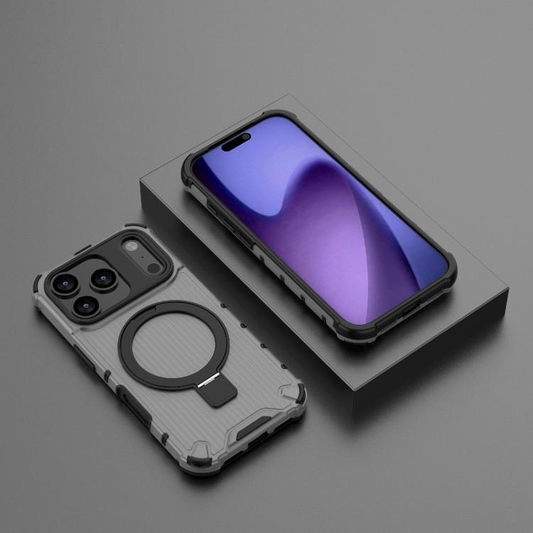 For iPhone 17 Pro Grating Holder Shockproof Phone Case