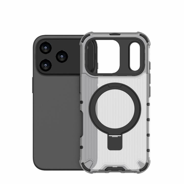 For iPhone 17 Pro Grating Holder Shockproof Phone Case
