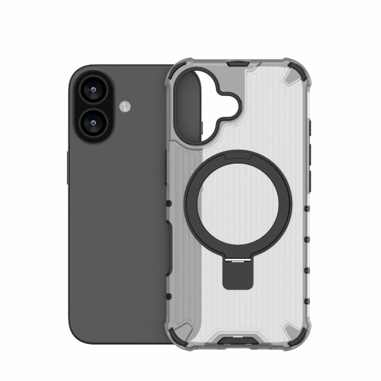 For iPhone 17 Grating Holder Shockproof Phone Case