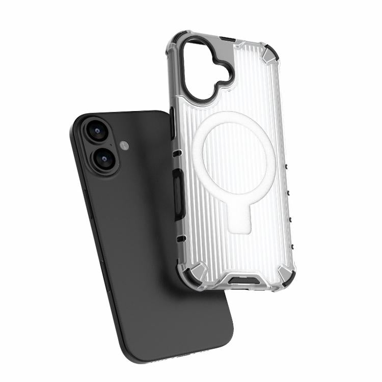 For iPhone 17 Grating Holder Shockproof Phone Case