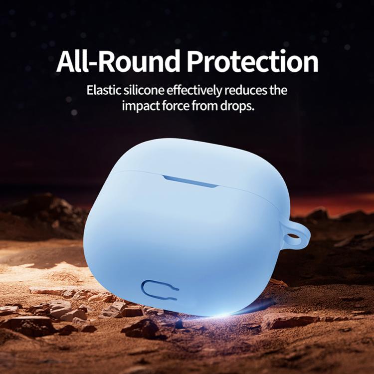 For Huawei FreeClip 2 Liquid silicone Bluetooth Earphone Case with Buckle