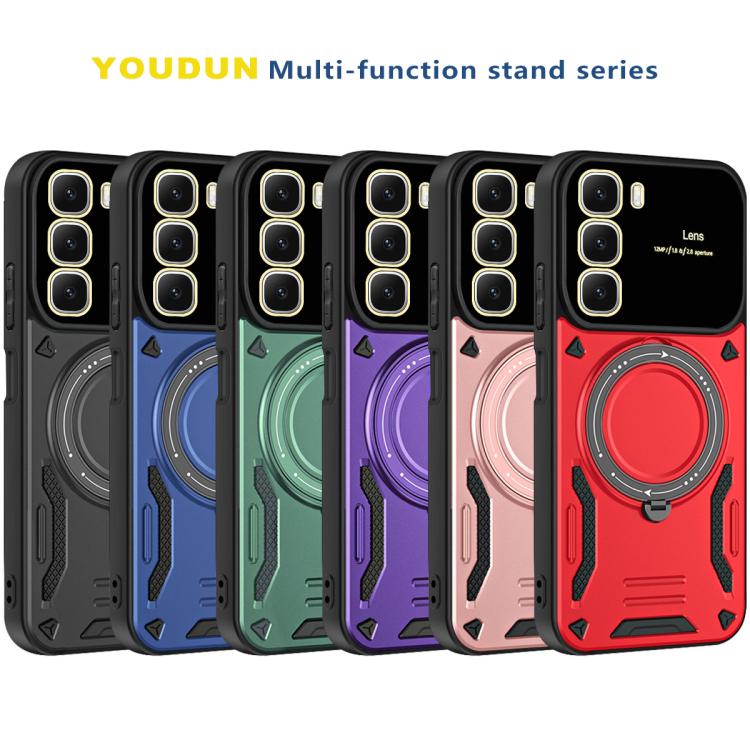 For Infinix Hot 60 5G / 60i 4G Large Window MagSafe Holder Phone Case