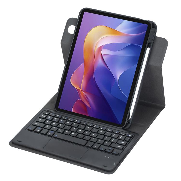 For Xiaomi Redmi Pad 2 360-degree Rotation Bluetooth Keyboard Leather Tablet Case with Touchpad