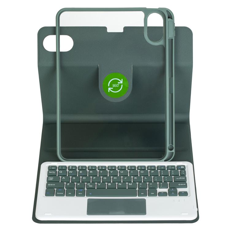 For Xiaomi Redmi Pad 2 360-degree Rotation Bluetooth Keyboard Leather Tablet Case with Touchpad