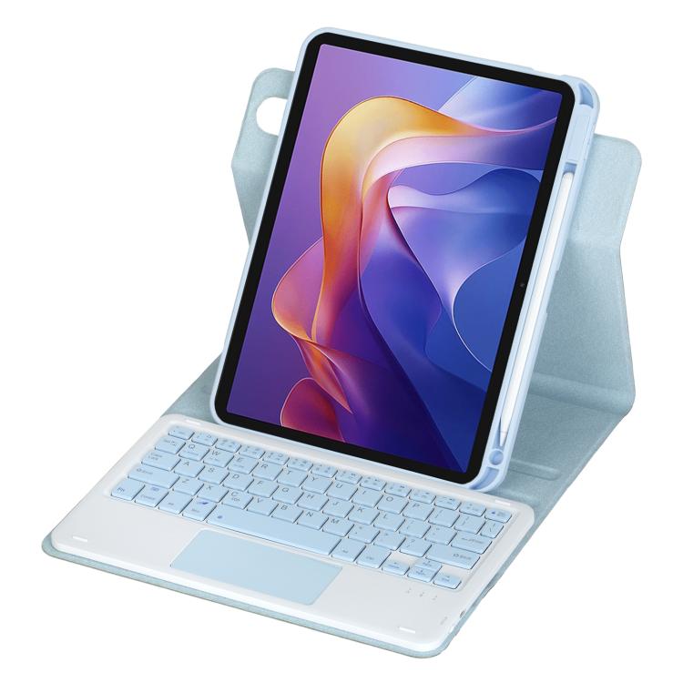 For Xiaomi Redmi Pad 2 360-degree Rotation Bluetooth Keyboard Leather Tablet Case with Touchpad