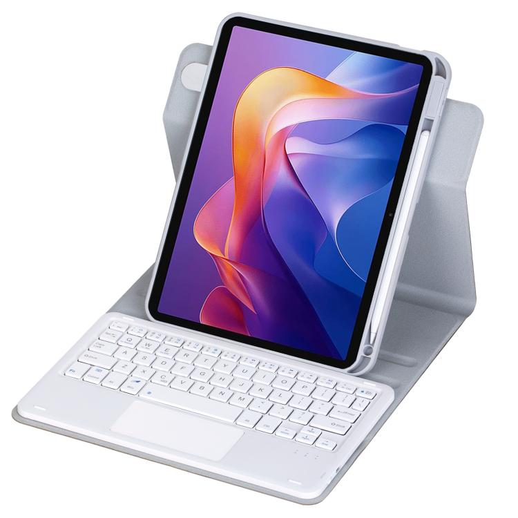 For Xiaomi Redmi Pad 2 360-degree Rotation Bluetooth Keyboard Leather Tablet Case with Touchpad