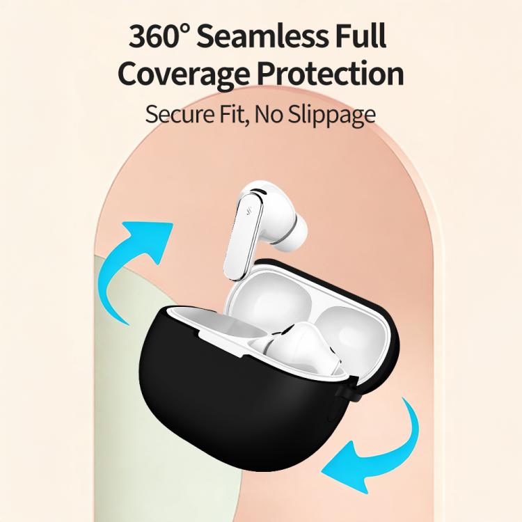 For Huawei FreeBuds Pro 5 Solid Color Silicone Earphone Protective Case with Buckle