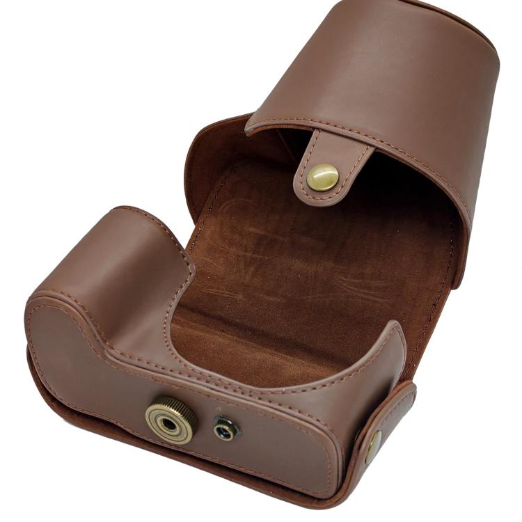 For Canon PowerShot SX50 HS Full Body Vegan Leather Camera Case Bag with Strap