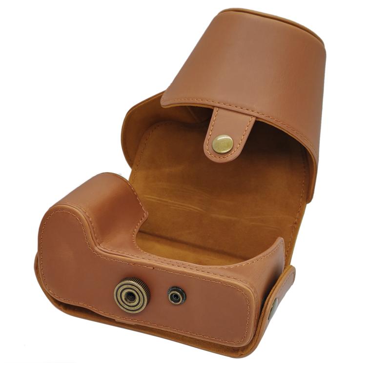 For Canon PowerShot SX50 HS Full Body Vegan Leather Camera Case Bag with Strap