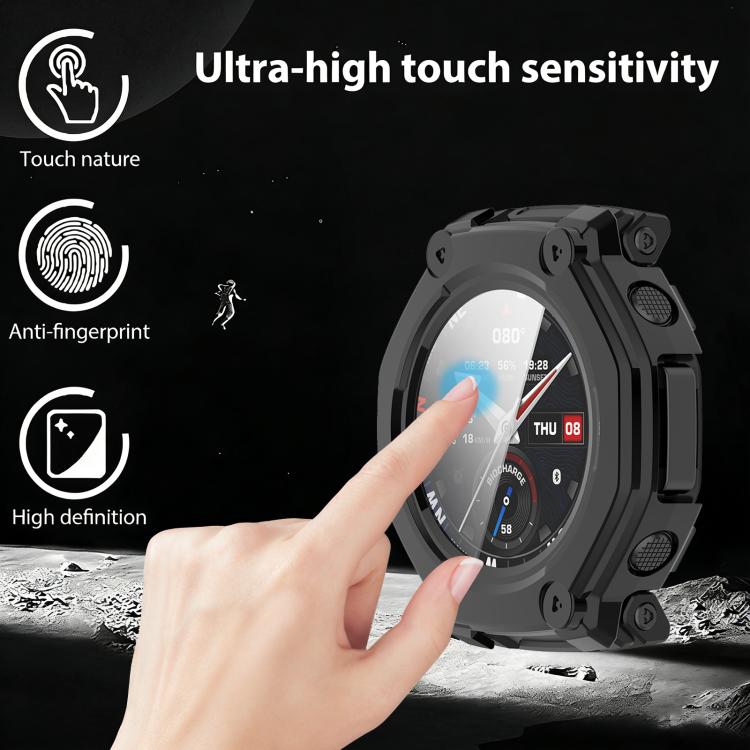 For Amazfit T-Rex 3 Pro 48mm xDfind Tempered Film Integrated PC Watch Protective Cover