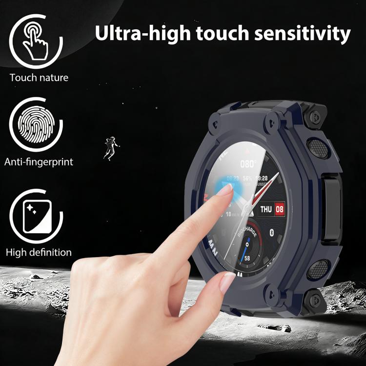 For Amazfit T-Rex 3 Pro 48mm xDfind Tempered Film Integrated PC Watch Protective Cover