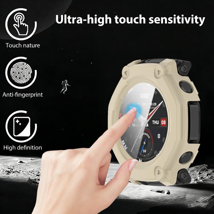 For Amazfit T-Rex 3 Pro 48mm xDfind Tempered Film Integrated PC Watch Protective Cover