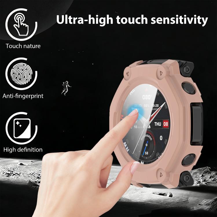 For Amazfit T-Rex 3 Pro 48mm xDfind Tempered Film Integrated PC Watch Protective Cover