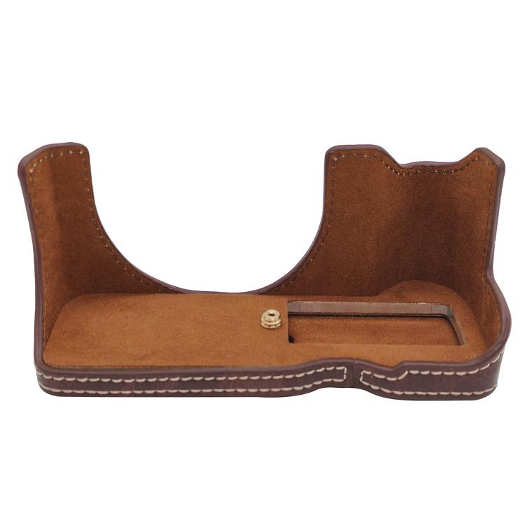For Canon PowerShot V1 Vegan Leather Camera Half Case Base