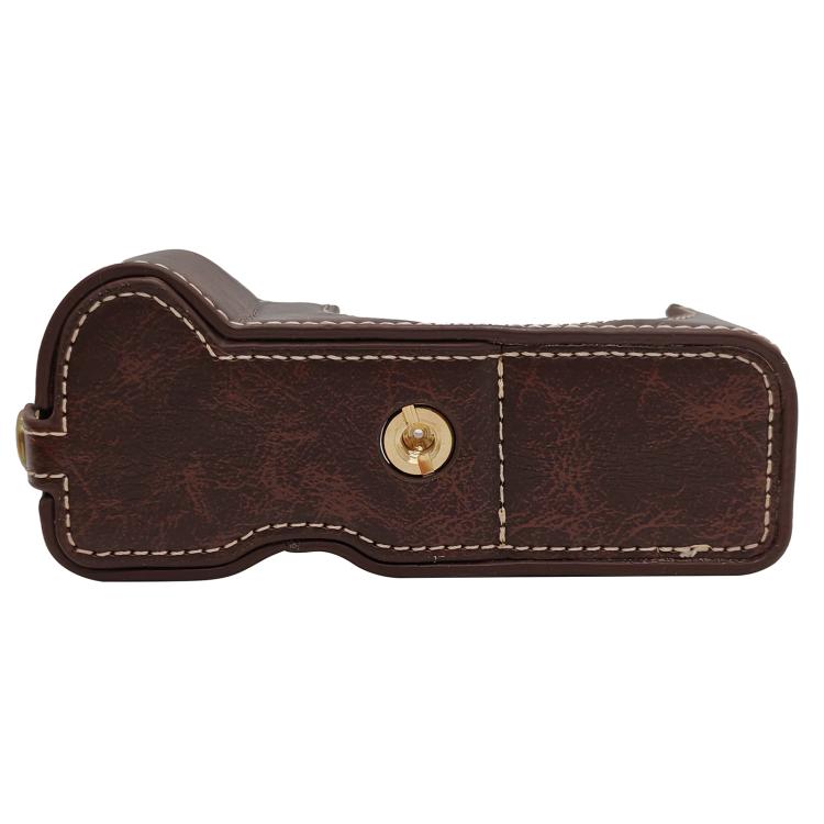 For Canon PowerShot V1 Vegan Leather Camera Half Case Base