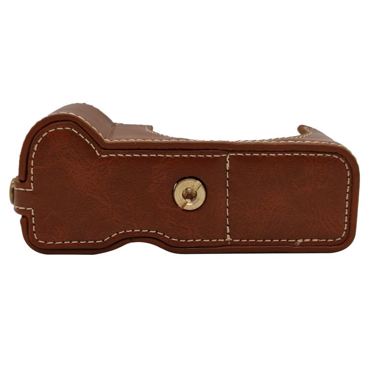 For Canon PowerShot V1 Vegan Leather Camera Half Case Base