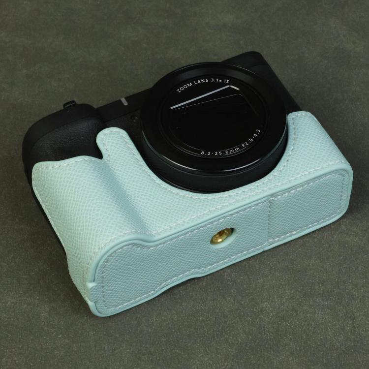For Canon PowerShot V1 Palm Texture Vegan Leather Camera Half Case Base