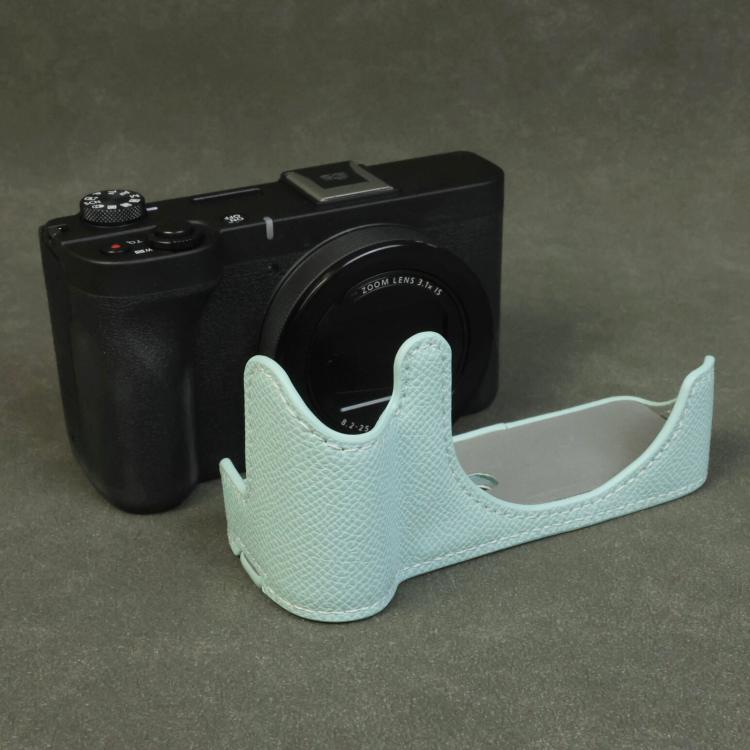 For Canon PowerShot V1 Palm Texture Vegan Leather Camera Half Case Base