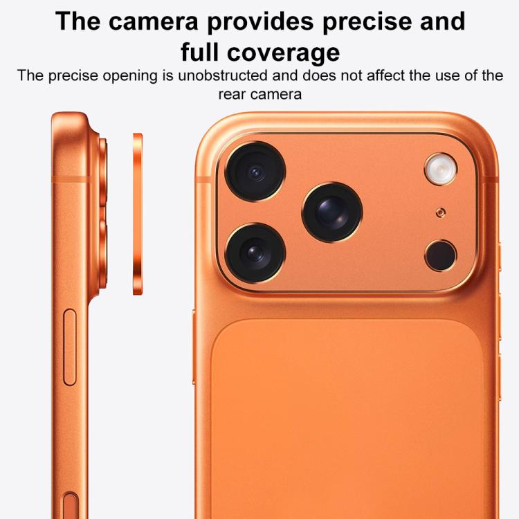 For iPhone 17 Pro XDcase Metal Flat & Hollow Camera Lens Protector