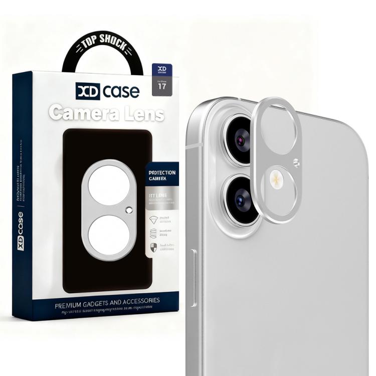 For iPhone 17 XDcase Metal Flat & Hollow Camera Lens Protector