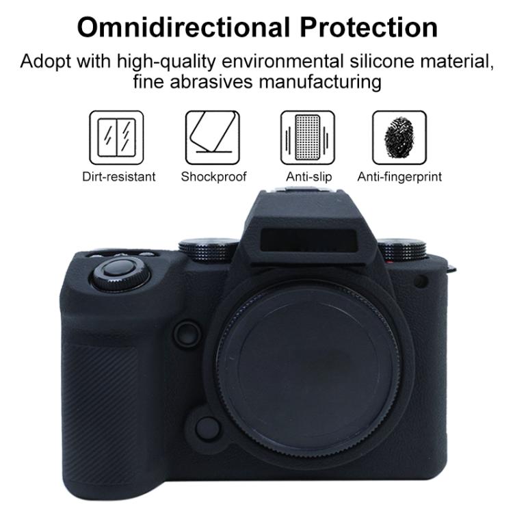 For Panasonic LUMIX DC-S5 II / DC-S5M2GK Litchi Texture Soft Silicone Protective Case