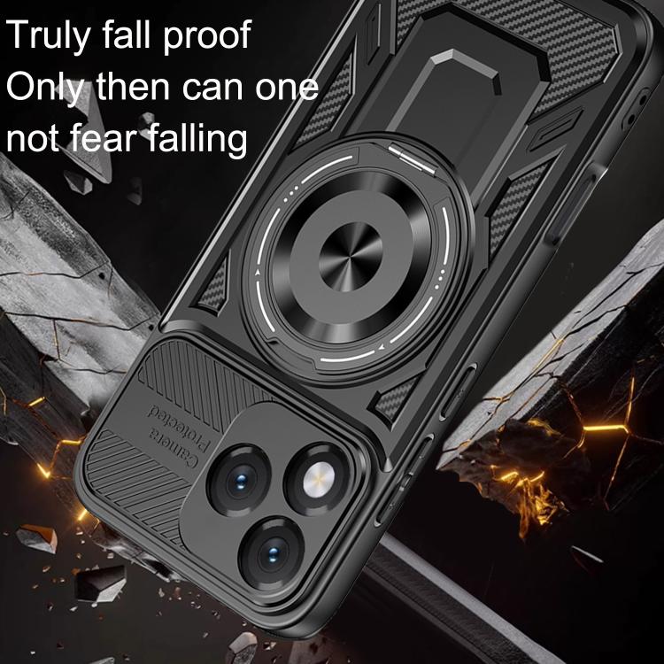 For Honor 400 Lite Global Armor Rotating Holder MagSafe Phone Case