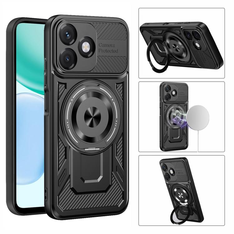 For Honor X5c 4G / X5c Plus 4G Armor Rotating Holder MagSafe Phone Case