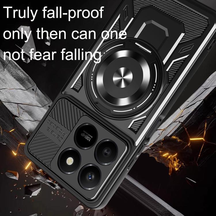 For Honor X7d 4G / 400 Smart 5G Armor Rotating Holder MagSafe Phone Case