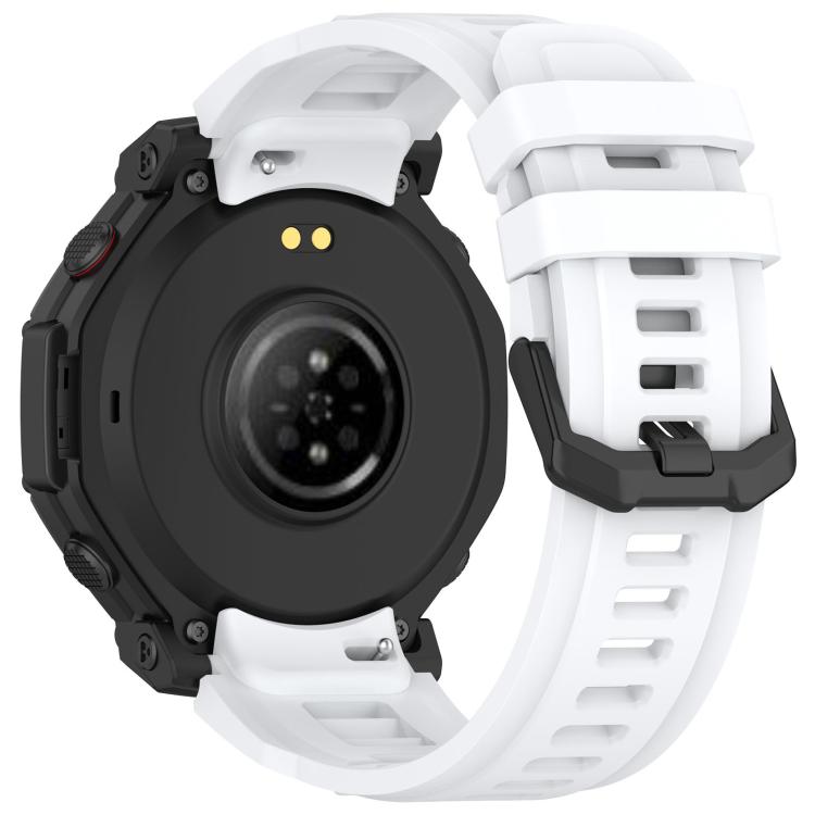 For Amazfit T-Rex 3 Pro 48mm xDfind Solid Color Black Buckle Silicone Watch Band