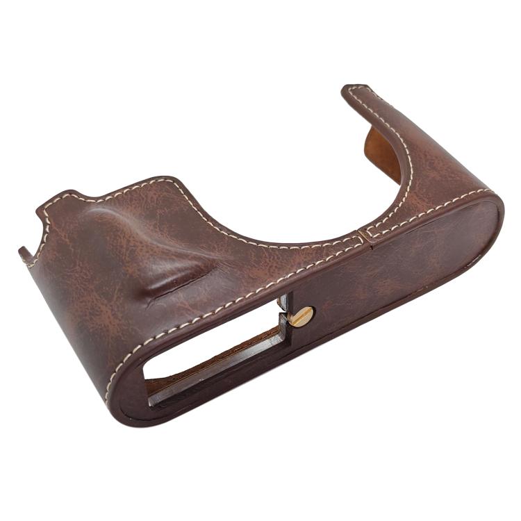 For Leica X Vario / TYP107 Vegan Leather Camera Half-Case Base