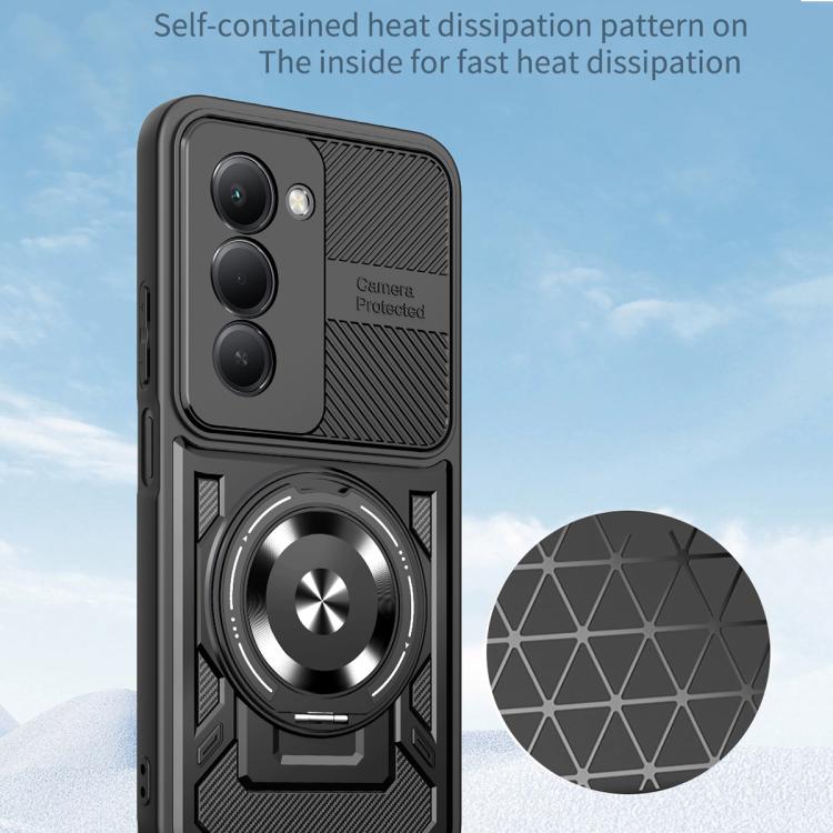 For Redmi 15 5G / 4G EU 171mm Armor Rotating Holder MagSafe Phone Case