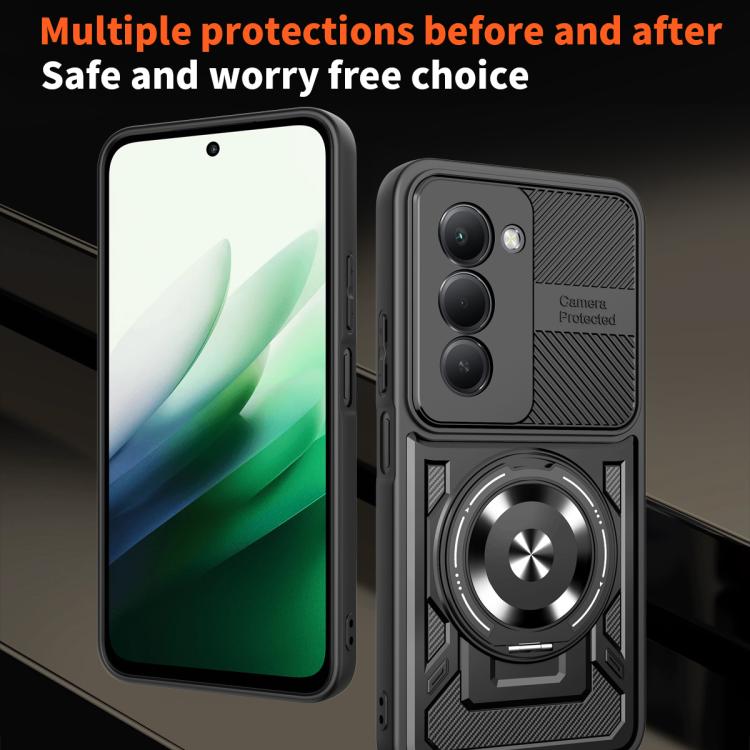 For Redmi 15 5G / 4G EU 171mm Armor Rotating Holder MagSafe Phone Case