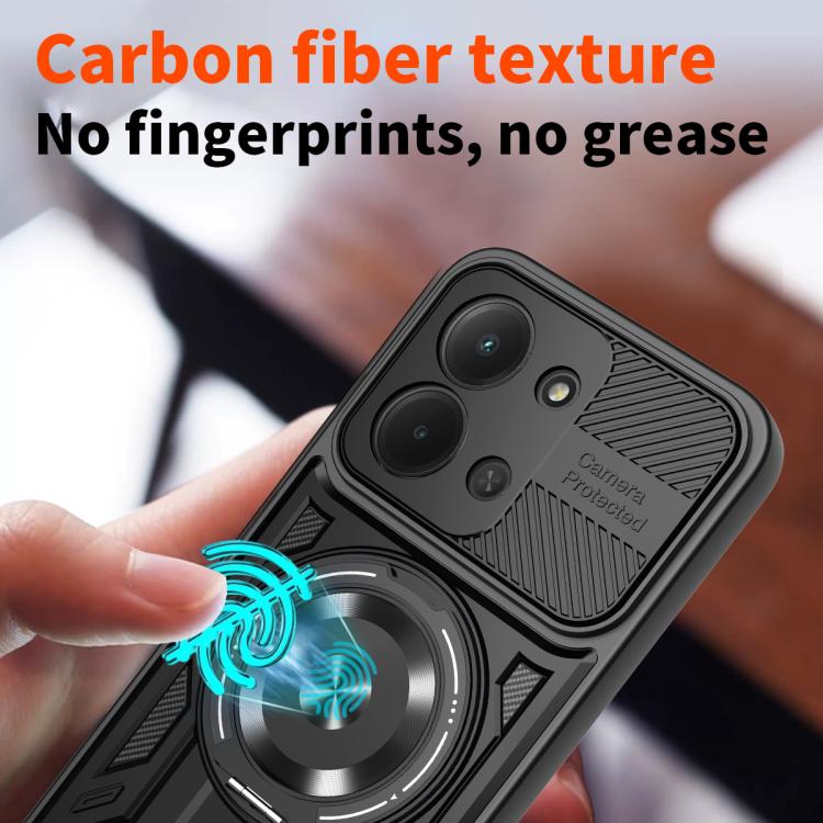 For Redmi 15C 5G / 4G Global 171mm Armor Rotating Holder MagSafe Phone Case