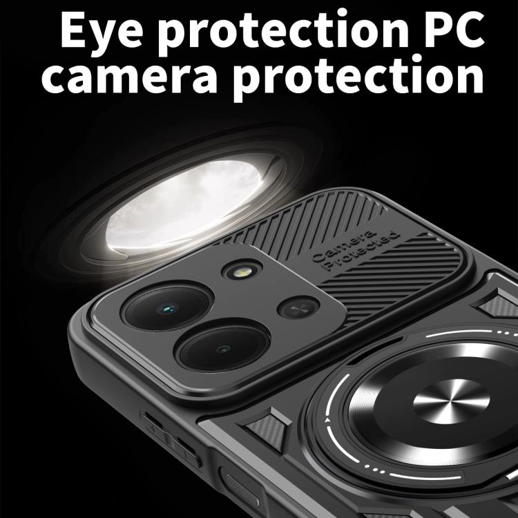 For Redmi 15C 5G / 4G Global 171mm Armor Rotating Holder MagSafe Phone Case