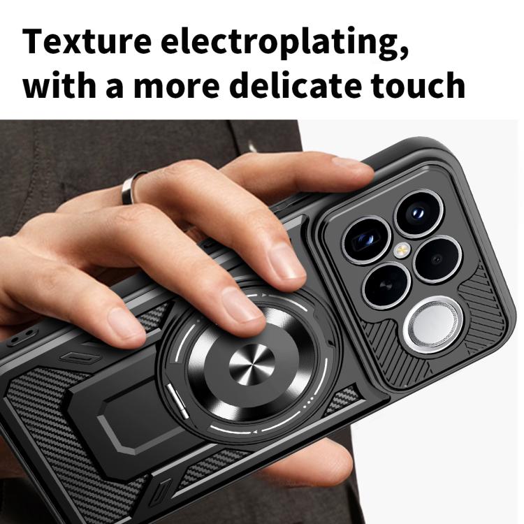 For Redmi K90 Pro Max / Poco F8 Ultra Armor Rotating Holder MagSafe Phone Case