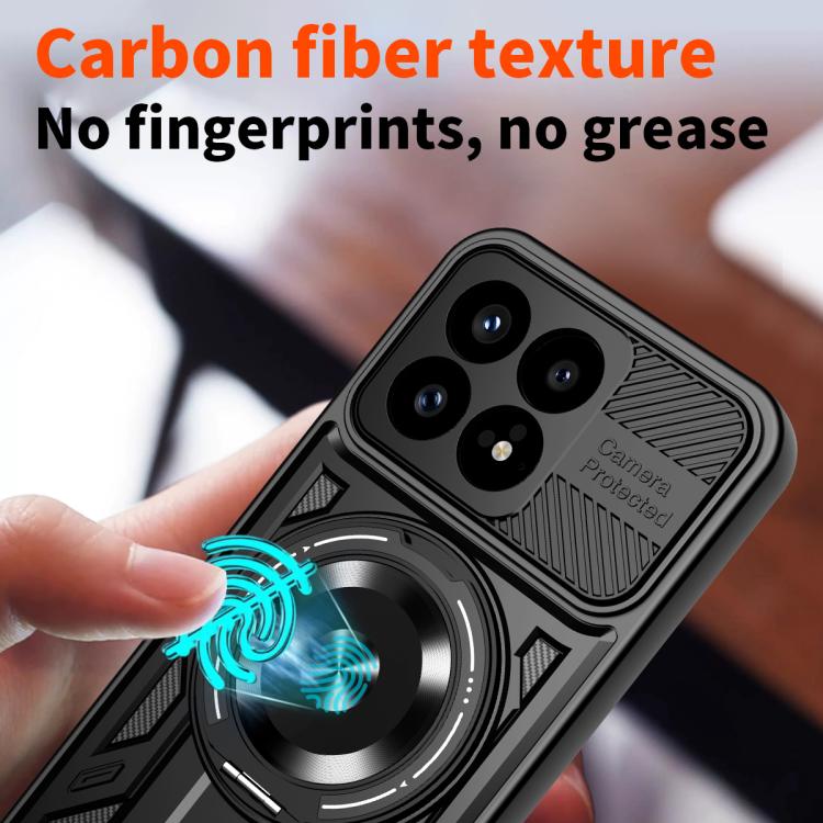 For Redmi K90 / Poco F8 Pro Armor Rotating Holder MagSafe Phone Case