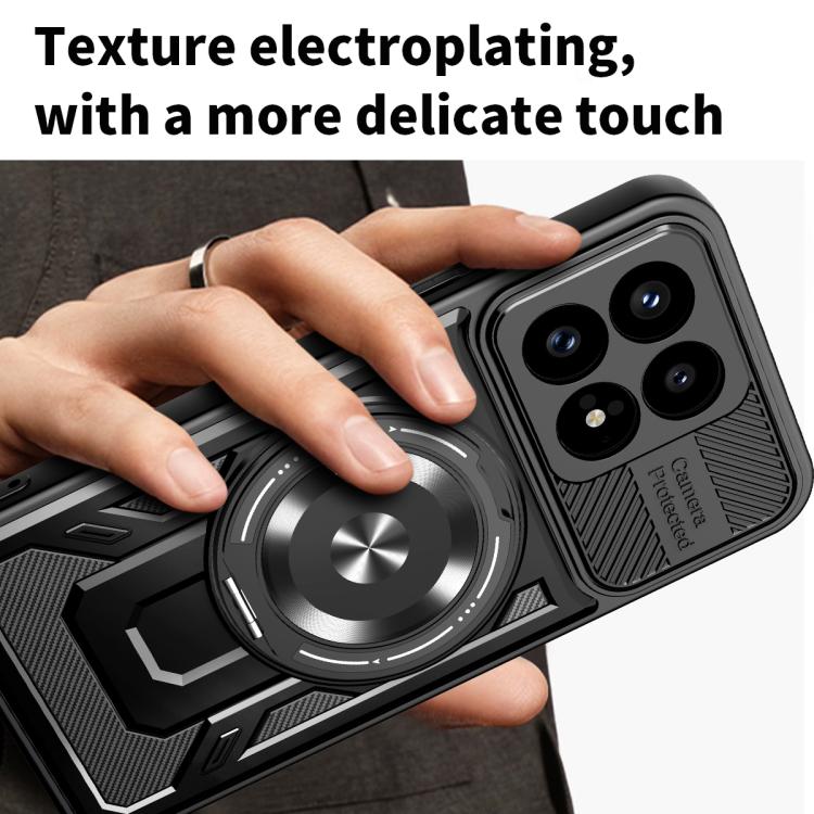 For Redmi K90 / Poco F8 Pro Armor Rotating Holder MagSafe Phone Case